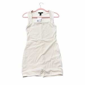 Forever 21 Cream Square Neck Romper Size Small NWT